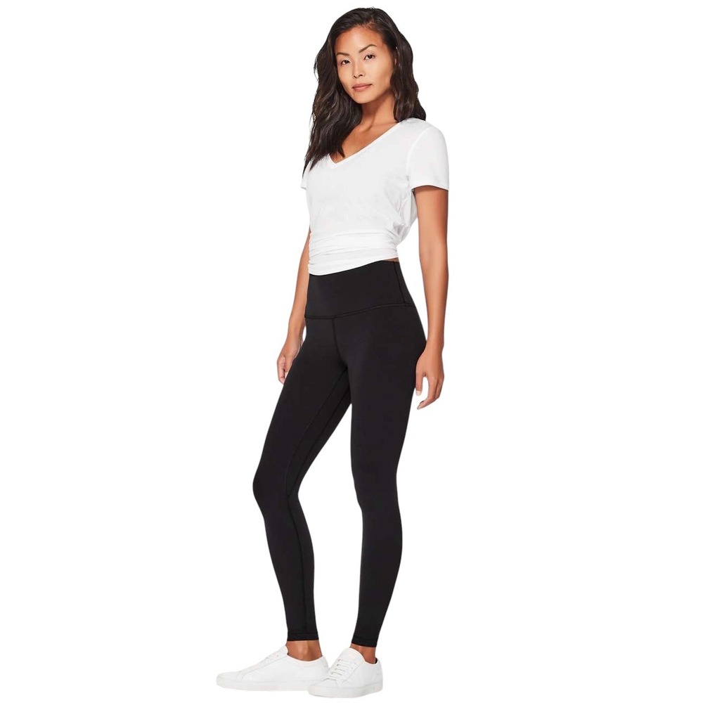 Lululemon Black Align Pant Full Length 28" Leggings Size 6 W5AYNS